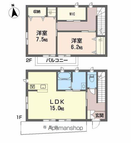 プロヌーヴ高岡(2LDK)の間取り写真