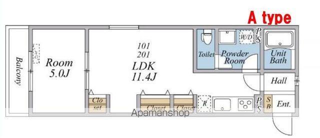 リブリ・南柏2(1LDK/2階)の間取り写真