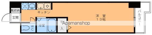 グランアルブル勝山(ワンルーム/5階)の間取り写真