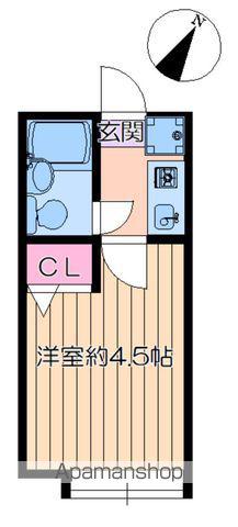 フォーレ北綾瀬(1K/2階)の間取り写真