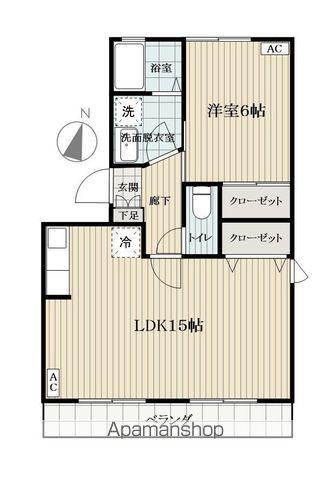 クレールロジュマン(1LDK/3階)の間取り写真