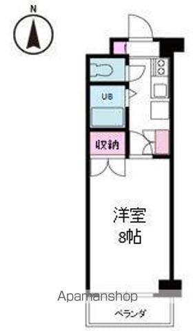 ジョイフル第5中村(1DK/4階)の間取り写真