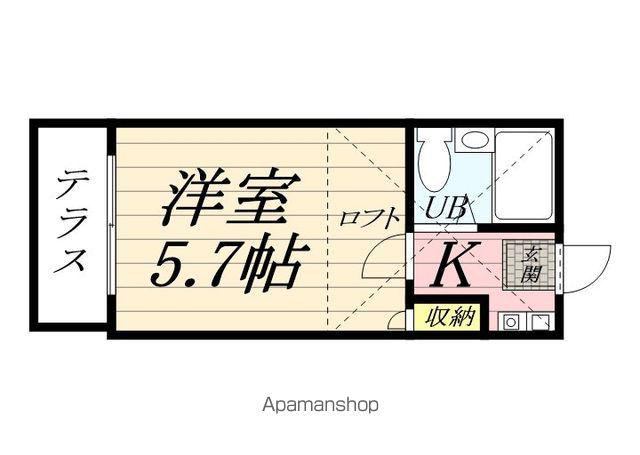 メゾンMK(1K/1階)の間取り写真