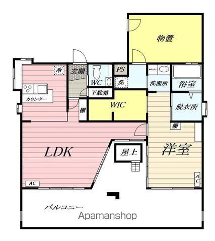 ビラシャンテ(1LDK/3階)の間取り写真