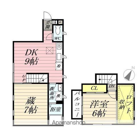 シャルマンA Ⅳ(1SDK/1階)の間取り写真