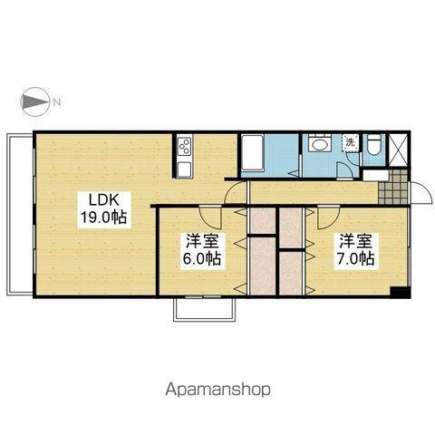 フジコウコク第3ビル(2LDK/4階)の間取り写真