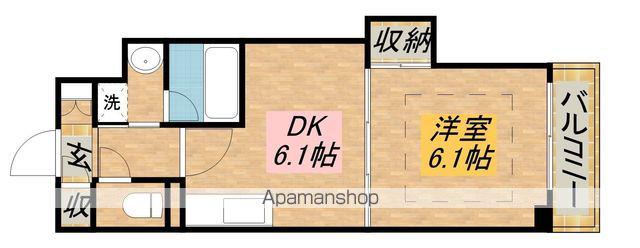 レーベンパルク(1DK/7階)の間取り写真