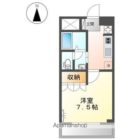 グッドハイム・エイワ(1K/1階)の間取り写真