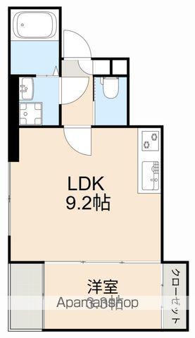 シャイニングパレス宮城野原(1LDK/3階)の間取り写真