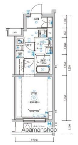 REGOLITH板橋本町(1K/5階)の間取り写真