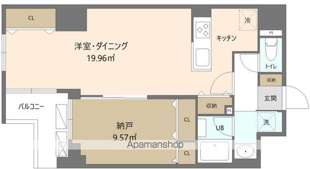 REFRAME5 早稲田(1LDK/1階)の間取り写真