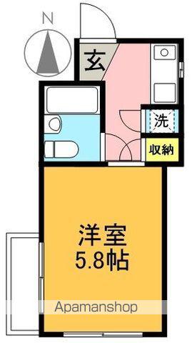 プチストーク(1K/1階)の間取り写真