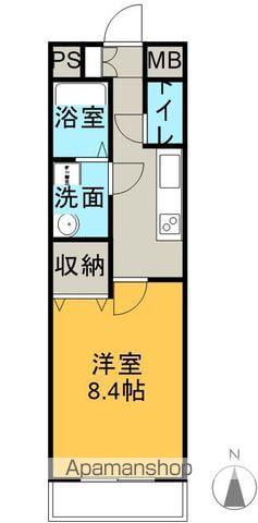 サンアップウェルⅡ(1K/1階)の間取り写真