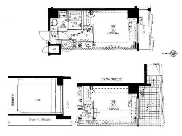 ZOOM板橋大山(1K/1階)の間取り写真