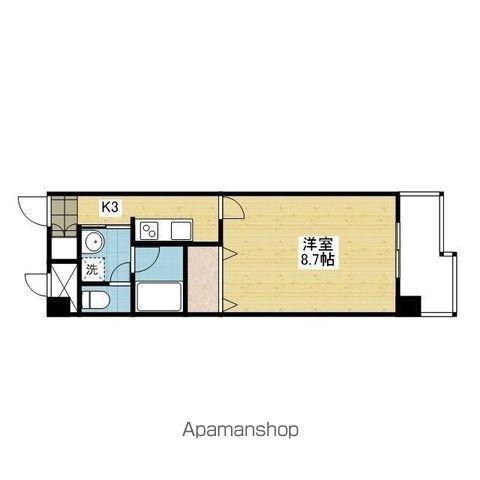 FORTE本町Ⅳ(1K/8階)の間取り写真