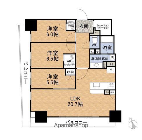 ザ・福井タワー スカイレジデンス(3LDK/14階)の間取り写真