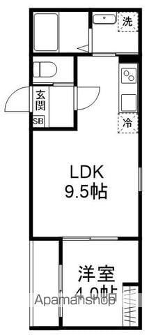 GRADUS八千代台Ⅲ(1LDK/2階)の間取り写真