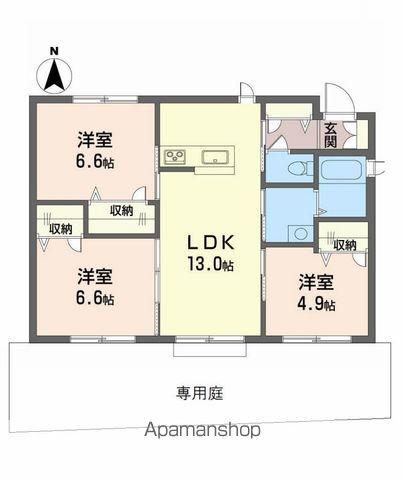 愛媛県松山市 1階建 築9年(3LDK)の間取り写真