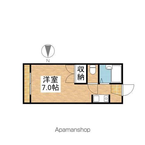 ケントハウス(ワンルーム/2階)の間取り写真