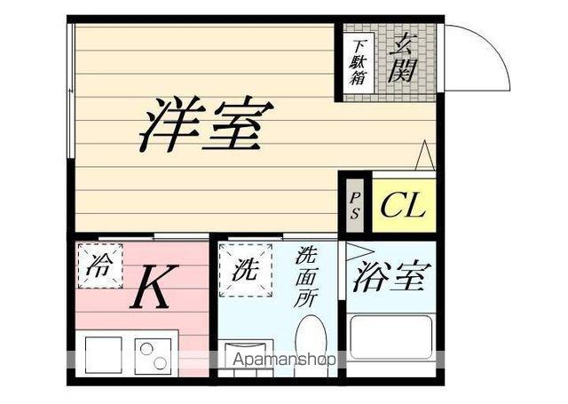 ロイヤルメゾン幕張本郷(1K/1階)の間取り写真