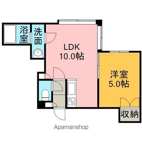 フォーサイトフラワー(1LDK/3階)の間取り写真