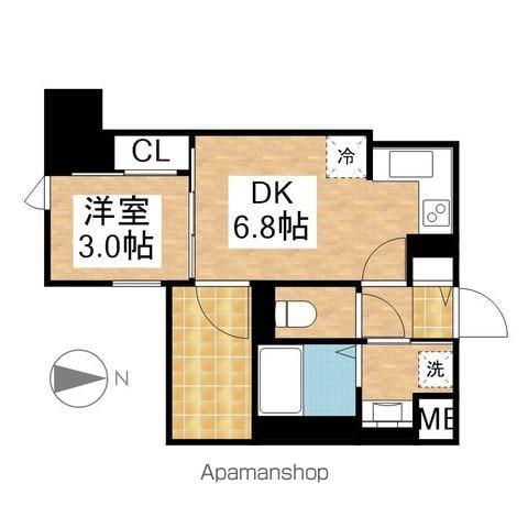 ザ・レジデンスパーク栄(1DK/2階)の間取り写真