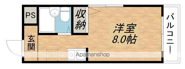 インペリアル瀬田(ワンルーム/3階)の間取り写真