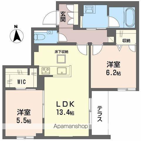 メゾン ボヌール(2LDK/1階)の間取り写真