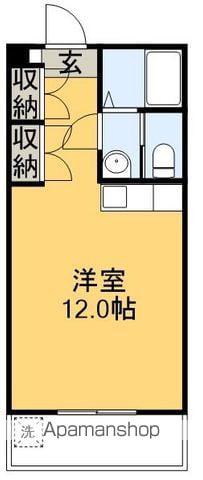 とさでん交通後免線 知寄町三丁目駅 徒歩5分 11階建 築36年(ワンルーム/5階)の間取り写真