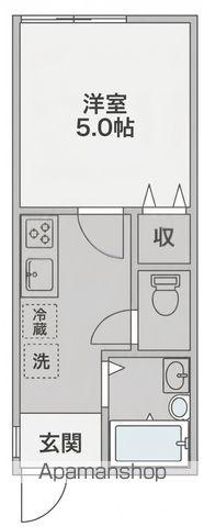TJ杭ノ瀬(1K/1階)の間取り写真