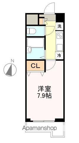 サンヴァーリオ小松島(1K/6階)の間取り写真