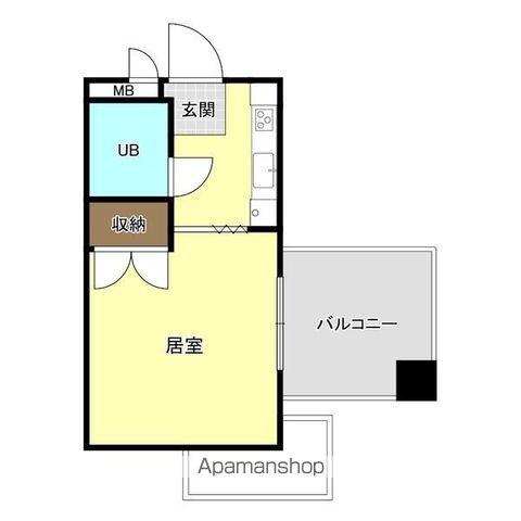 OS・SKYマンション2藤が丘(ワンルーム/4階)の間取り写真