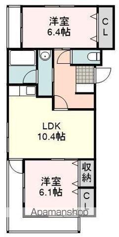 アヴェーレ21(2LDK/3階)の間取り写真