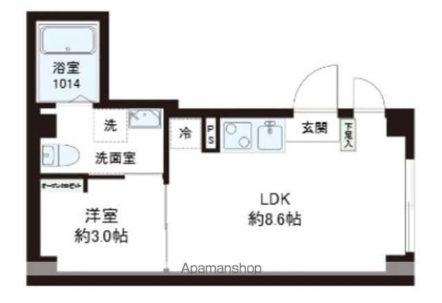 レピュア十条レジデンスⅡ(1LDK/2階)の間取り写真