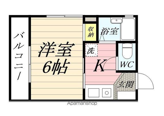アイハイツ(1K/3階)の間取り写真