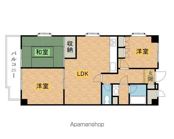 シティレジデンス(3LDK/8階)の間取り写真