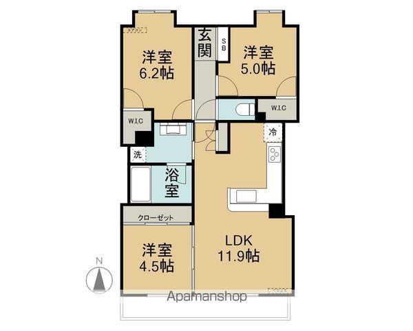 ポレスター長野大通(2SLDK/3階)の間取り写真