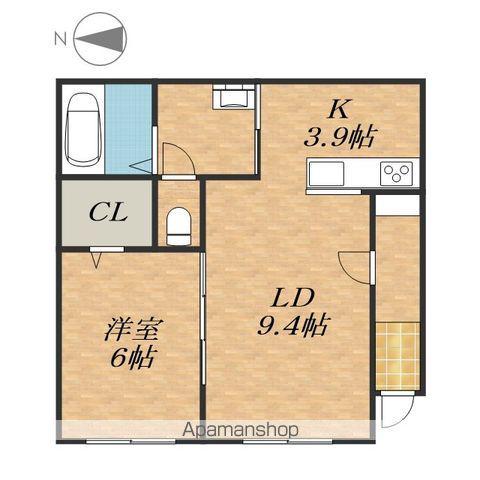 根室本線 帯広駅 バス乗車時間：10分 西７条９丁目バス停で下車 徒歩2分 3階建 新築(1LDK/3階)の間取り写真