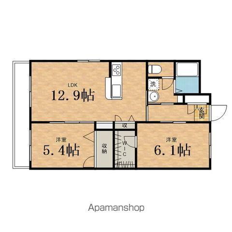 ヒルサイドスクエアⅠ(2LDK/1階)の間取り写真