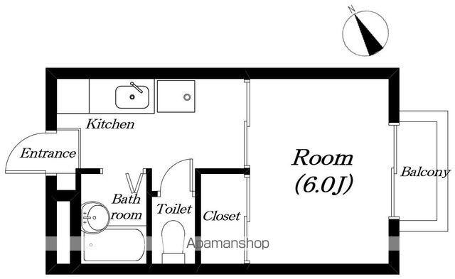 TOMIIハイツⅡ(1K/1階)の間取り写真