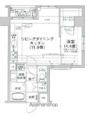 アイルプレミアム押上ノルド(1SLDK/4階)の間取り写真