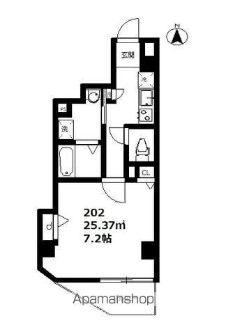 DELCCS池袋本町(1K/2階)の間取り写真