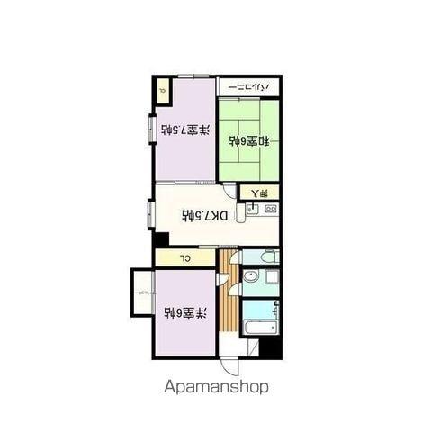 センタースクエア春日井(3LDK/4階)の間取り写真