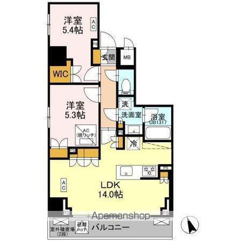 リーラ品川戸越 リーラ品川戸越(1LDK/4階)の間取り写真