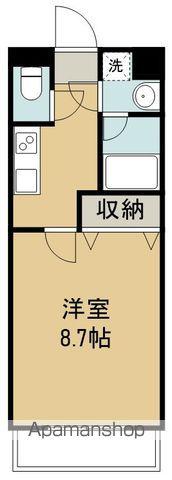 リヴィエール若林(1K/3階)の間取り写真