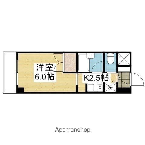 ラ・パルフェ・ド・ユーリスミー(1K/3階)の間取り写真