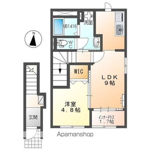 マ・グランⅩ(1LDK/2階)の間取り写真