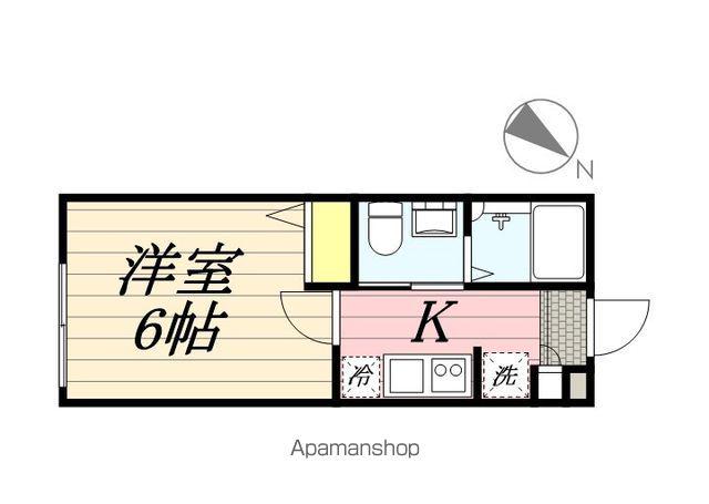 クエスト稲毛(1K/1階)の間取り写真