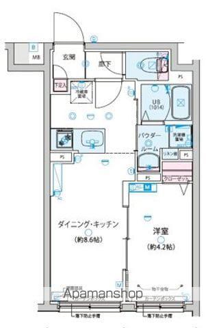 CROSTONE成増(1LDK/4階)の間取り写真