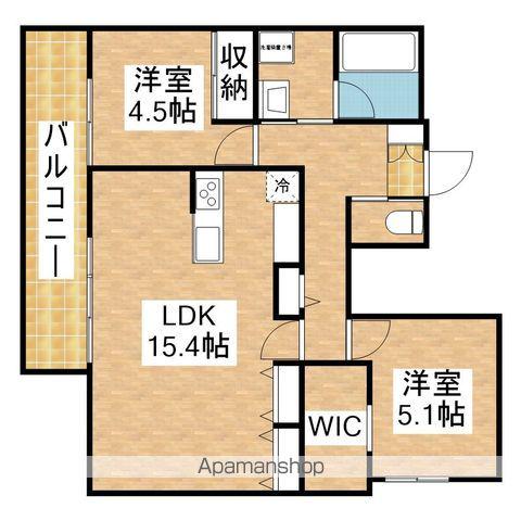 CYBELE 御器所(2LDK/2階)の間取り写真